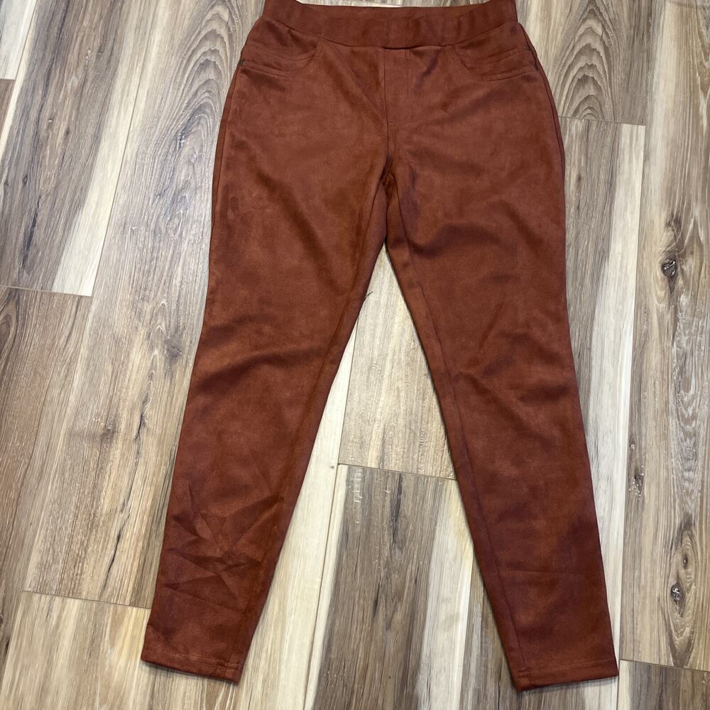 Zac & Rachel Faux Suede Leggings Size Medium